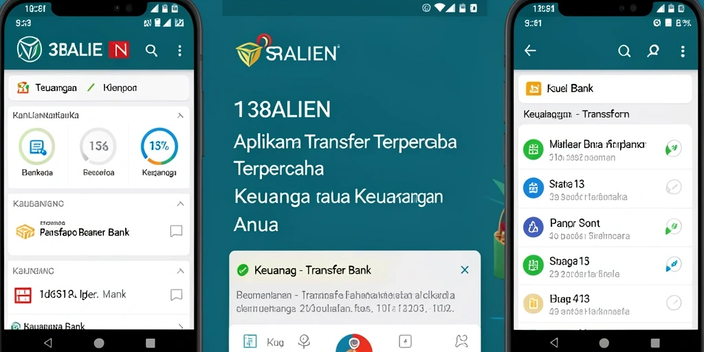 Tampilan antarmuka transaksi aplikasi 138ALIEN yang modern dan ramah pengguna.