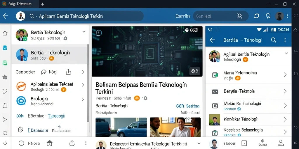 Antarmuka aplikasi 66D yang sederhana dan informatif.