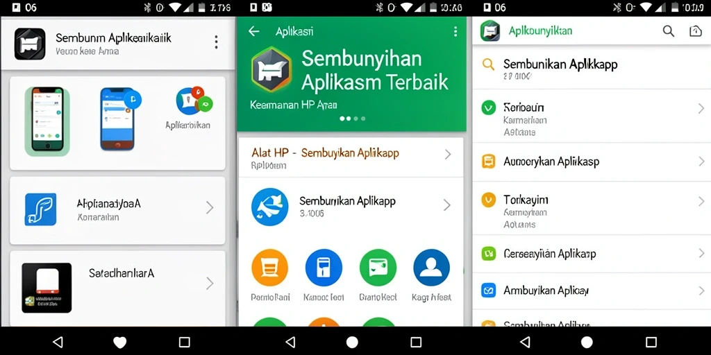 Antarmuka D06 yang mudah digunakan untuk menyembunyikan aplikasi.