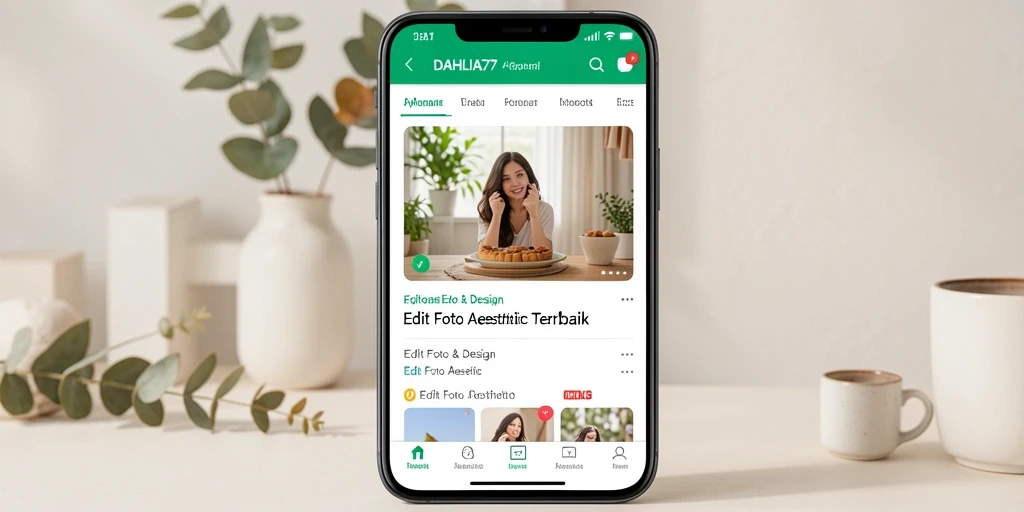 Antarmuka DAHLIA77 yang menarik dan mudah digunakan.