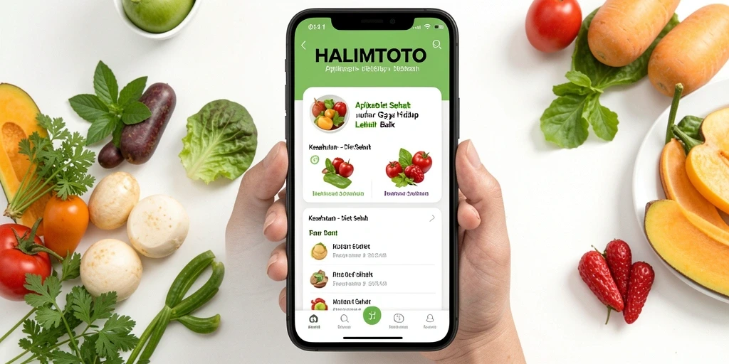 Antarmuka HALIMTOTO dengan fitur diet yang lengkap dan mudah digunakan.