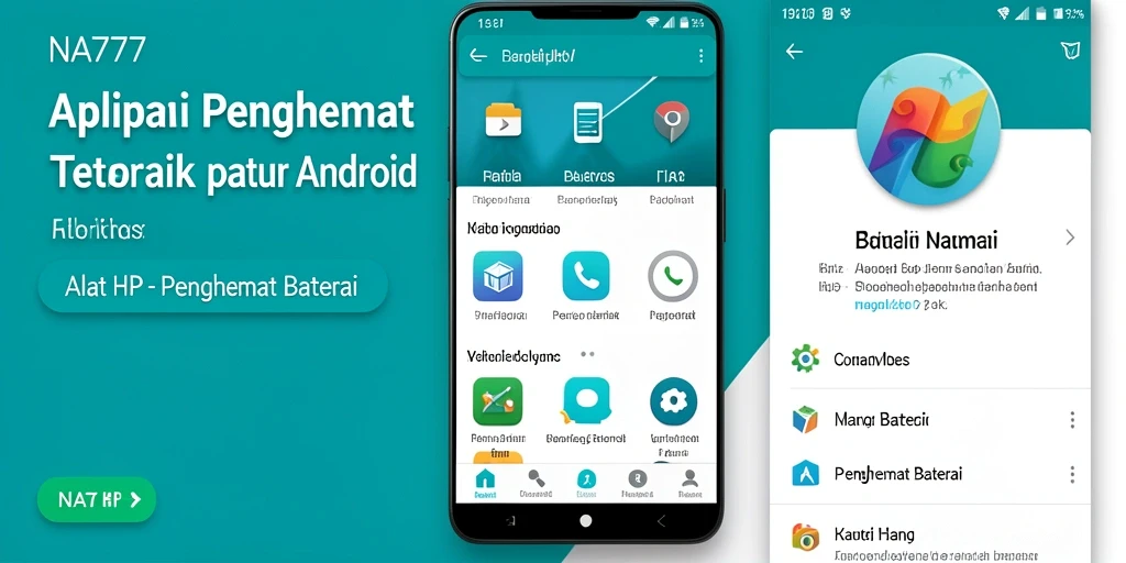 Tampilan antarmuka NA777 yang intuitif dan informatif untuk Penghemat Baterai.